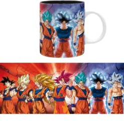 dragon ball super - tazza 320ml - goku transformations