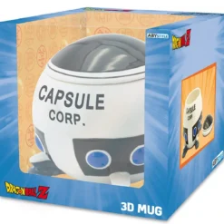 dragon ball - tazza 3d - capsule corp spaceship