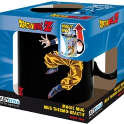 dragon ball - tazza heat change 460ml - goku vs buu
