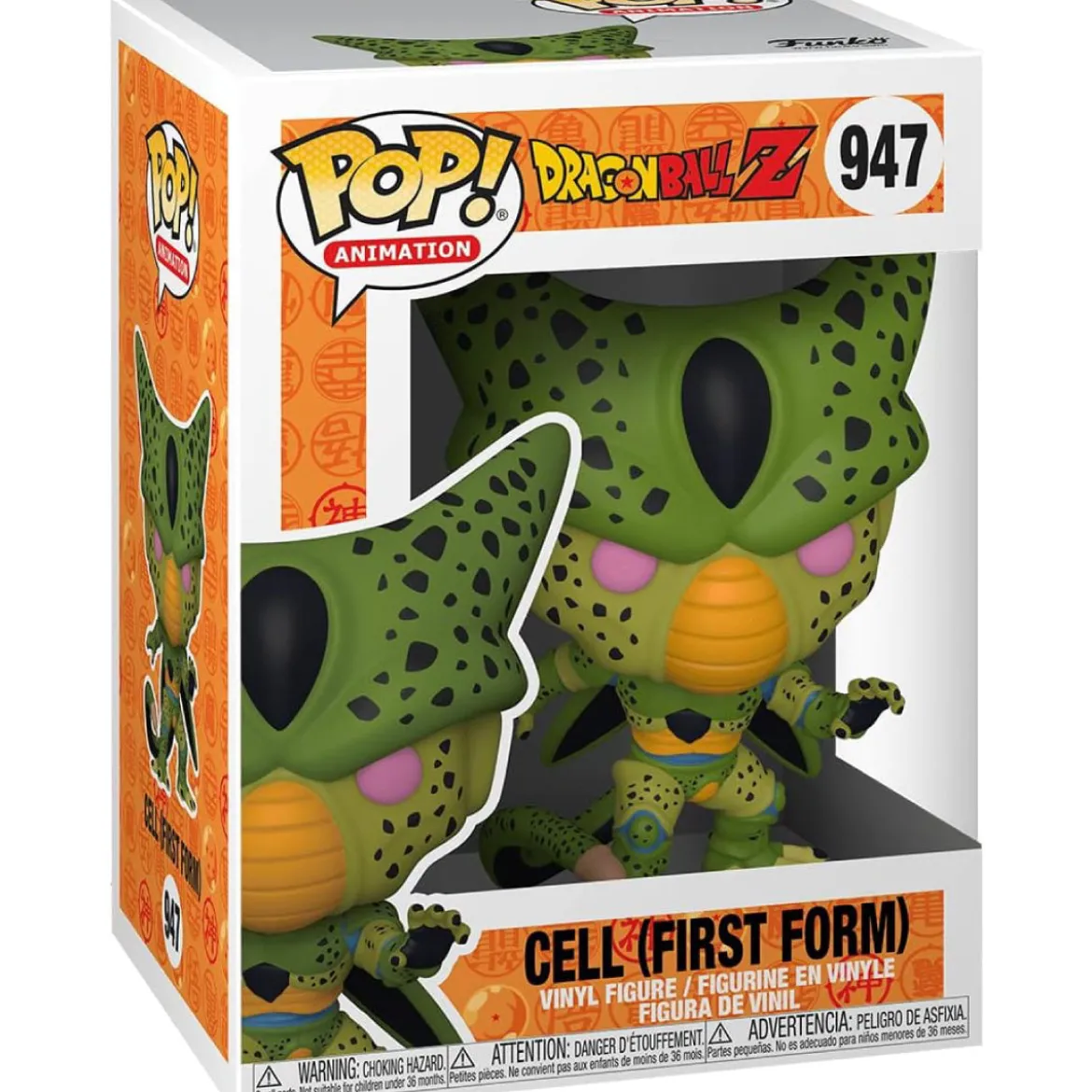 dragon ball z - cell (first form) 9cm - funko pop 947