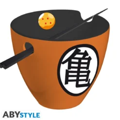 dragon ball z - ciotola per ramen 370ml + bacchette - simboli di goku