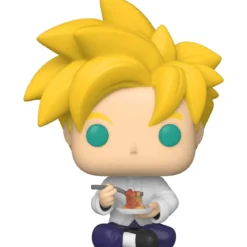 dragon ball z - gohan super saiyan with noodles 9cm - funko pop! 951