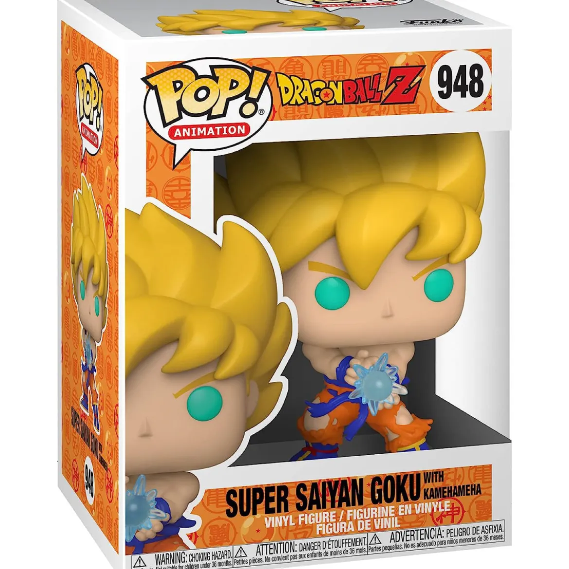 dragon ball z - goku super saiyan with kamehameha 9cm - funko pop! 948