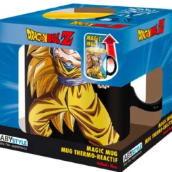 dragon ball z - tazza heat change 460ml - goku & kamehameha
