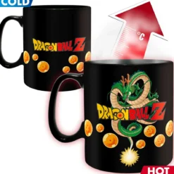 dragon ball z - tazza heat change 460ml - goku & shenron