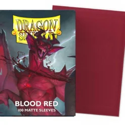 dragon shield standard sleeves - blood red simurag matte (100 bustine protettive)