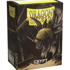 dragon shield standard sleeves - dual matte crypt "neonen" (100 bustine protettive)