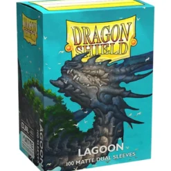 dragon shield standard sleeves - dual matte lagoon "saras" (100 bustine protettive)