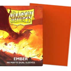 dragon shield standard sleeves - ember dual matte (100 bustine protettive)
