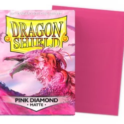dragon shield standard sleeves - pink diamond matte (100 bustine protettive)