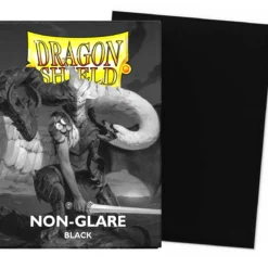 dragon shield standard sleeves - non-glare black matte (100 bustine protettive)