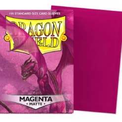 dragon shield standard sleeves - matte magenta (100 bustine protettive)