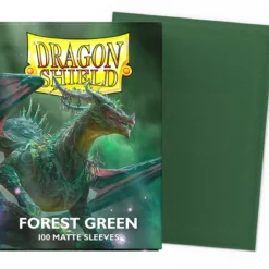dragon shield standard sleeves - forest green matte (100 bustine protettive)