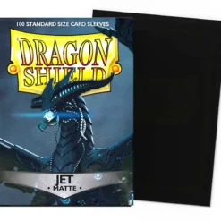 dragon shield standard sleeves - jet matte (100 bustine protettive)
