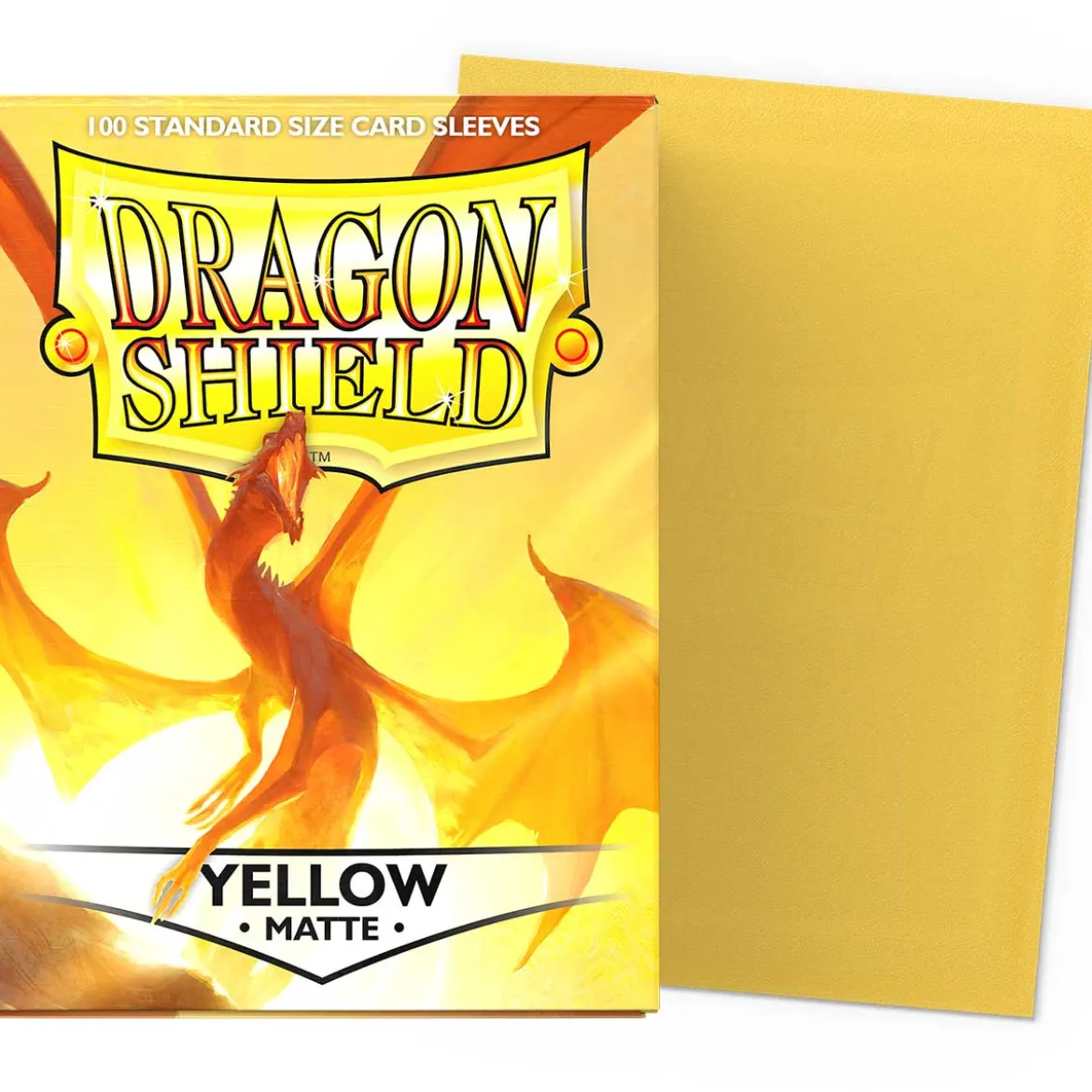 dragon shield standard sleeves - yellow matte (100 bustine protettive)
