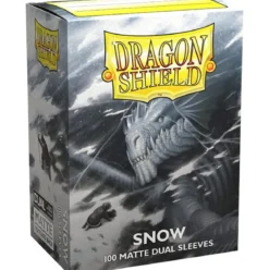 dragon shield standard sleeves - dual matte snow "nirin" (100 bustine protettive)