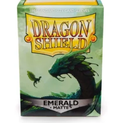 dragon shield standard sleeves - matte emerald (100 bustine protettive)