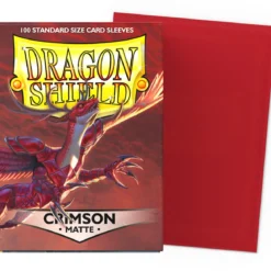 dragon shield standard sleeves - crimson matte (100 bustine protettive)