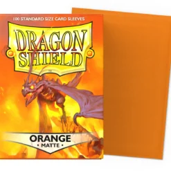 dragon shield standard sleeves - orange matte (100 bustine protettive)