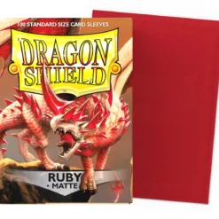 dragon shield standard sleeves - ruby matte (100 bustine protettive)