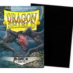 dragon shield standard sleeves - black matte (100 bustine protettive)