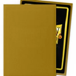 dragon shield standard sleeves - gold matte (100 bustine protettive)