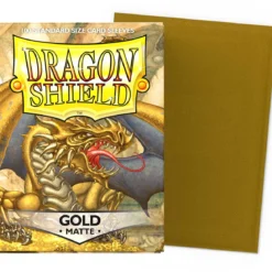 dragon shield standard sleeves - gold matte (100 bustine protettive)