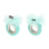 elastici per capelli fabienne menta con fiore