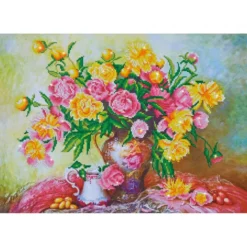 elegant roses - diamond dotz intermediate dd12.023 67x47cm