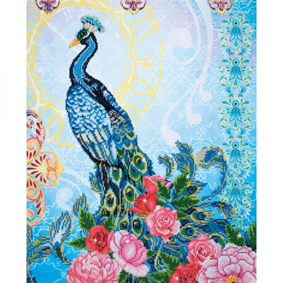exotic peacock - diamond dotz advanced dd15.009 62x82cm