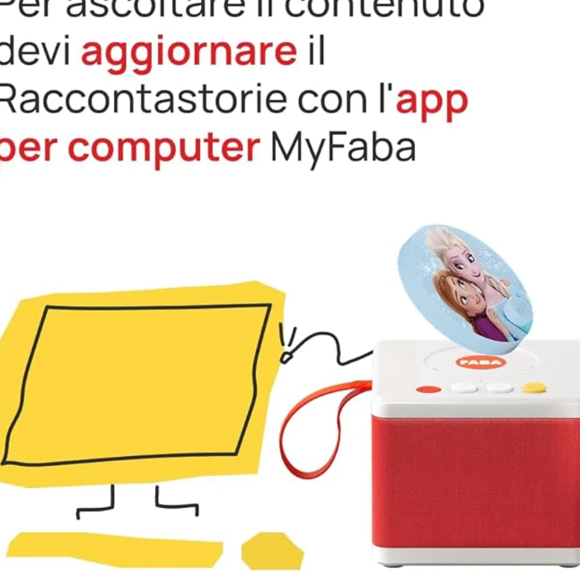 faba raccontastorie - disco sonoro disney - frozen il regno di ghiaccio