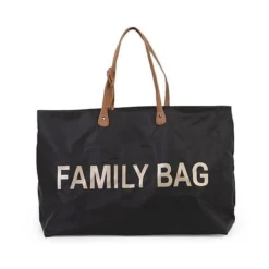 family bag - borsa weekend 55x18x40cm - nero