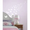 farfalle fluorescenti adesivo removibile da parete