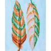feather whispers - diamond dotz intermediate dd5.024 28x37cm