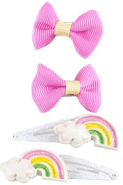ferma capelli fiocco e arcobaleno