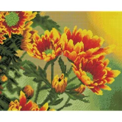 field daisies - diamond dotz squares dq9.001 45x35cm