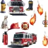 fire brigade - adesivo removibile da parete