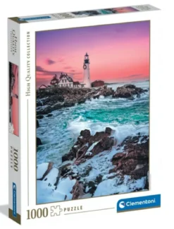 first snow at portland head - puzzle 1000 pezzi
