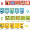 flashcards alfabeto tattile e fonetico