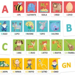 flashcards alfabeto tattile e fonetico