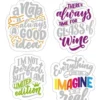 flat - phrases in life - adesivi trasparenti