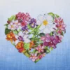 flower heart - diamond dotz intermediate dd7.008 37x37cm