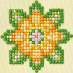 flower mandala 1 - diamond dotz starter dds.029