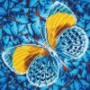 flutter by gold - diamond dotz intermediate dd5.016 30.5x30.5cm