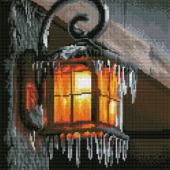 frosty light - diamond dotz squares dq8.022 35x35cm
