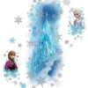 frozen: ice palace with elsa and anna - adesivo removibile da parete