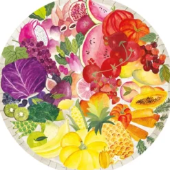 frutta e verdura round - puzzle 500 pezzi