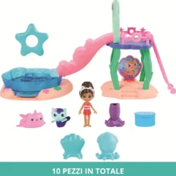 gabby's dollhouse - la piscina di gabby