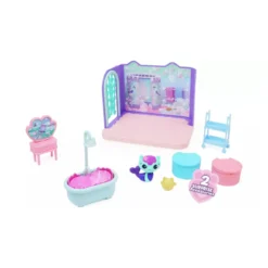gabby's dollhouse - la sala da bagno con siregatta