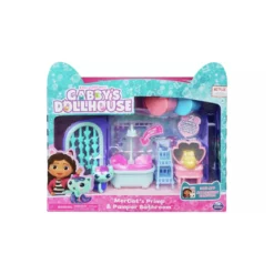 gabby's dollhouse - la sala da bagno con siregatta